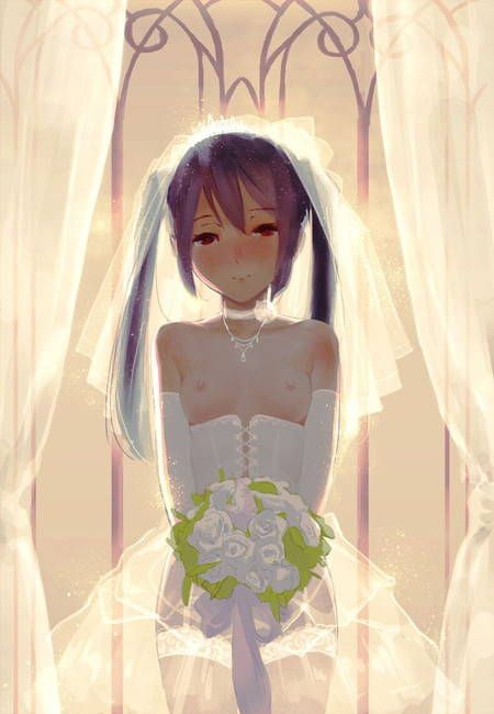 [49 Sheets bride] Two-dimensional erotic image of wedding dress boring! part22 47