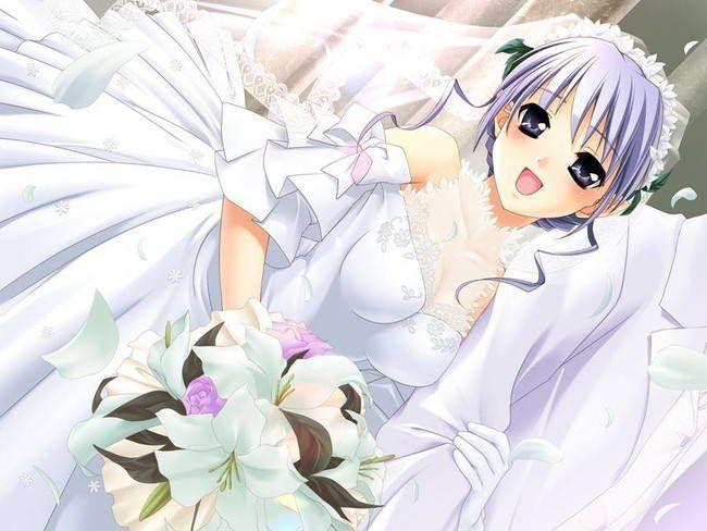 [49 Sheets bride] Two-dimensional erotic image of wedding dress boring! part22 48
