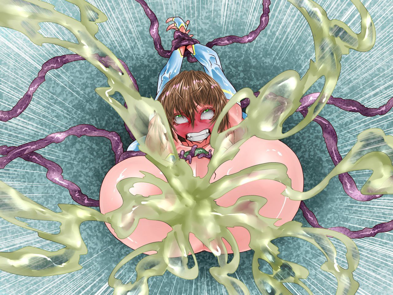 [Bundosuiko]Transforming Magician Gets Further Transformed By Inside Jizzing Tentacles [文土水口]変身魔法使いに触手中出しポテ腹姦 44