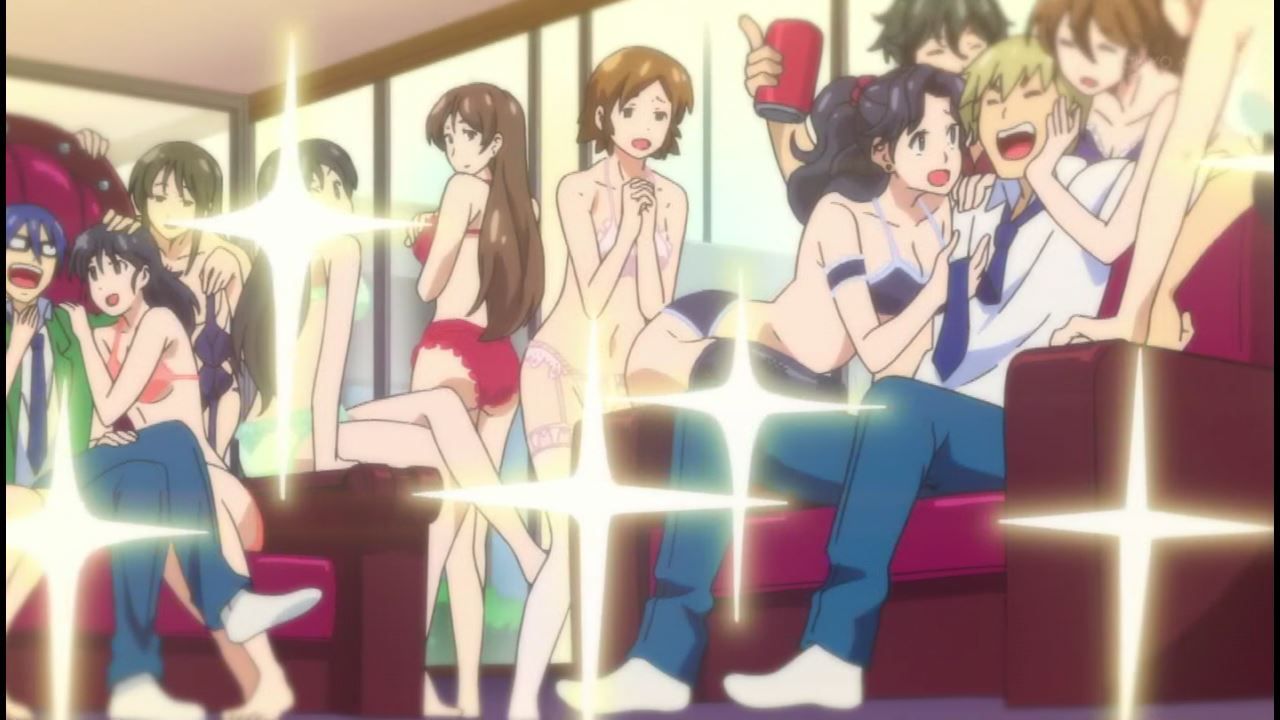 Anime [Gal for the first time] erotic scene like almost reverse rape to girls of Black gal in 3 story! 3