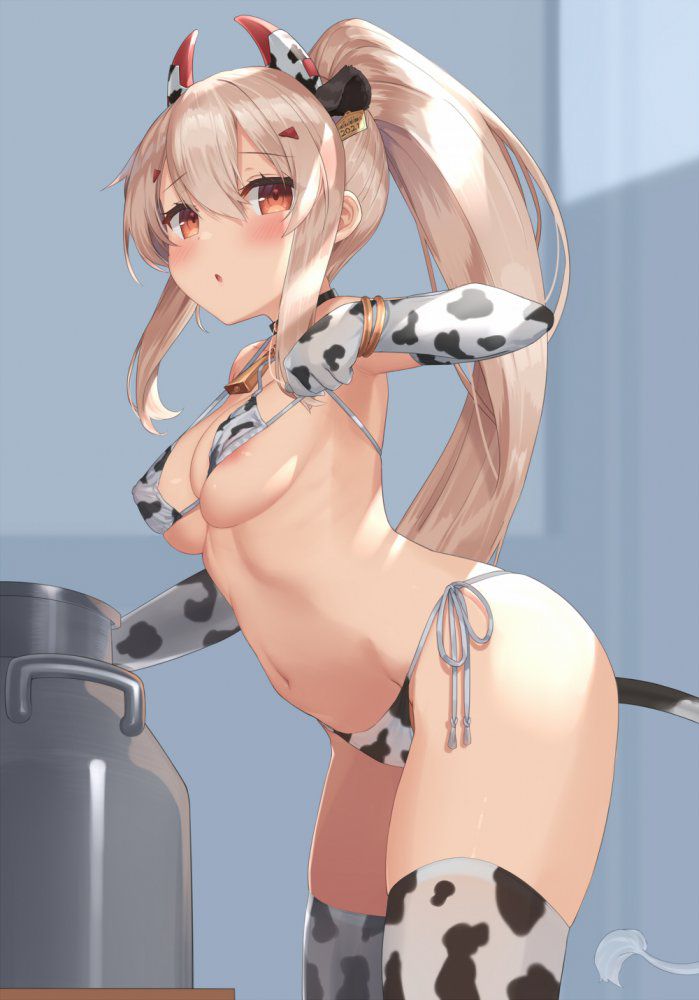 【Secondary】Cow Girl / Cow Pattern Bikini Image 【Elo】 13