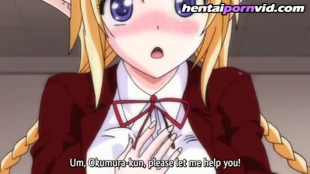Jiggle your getting breasts! Uniform girl anime 3