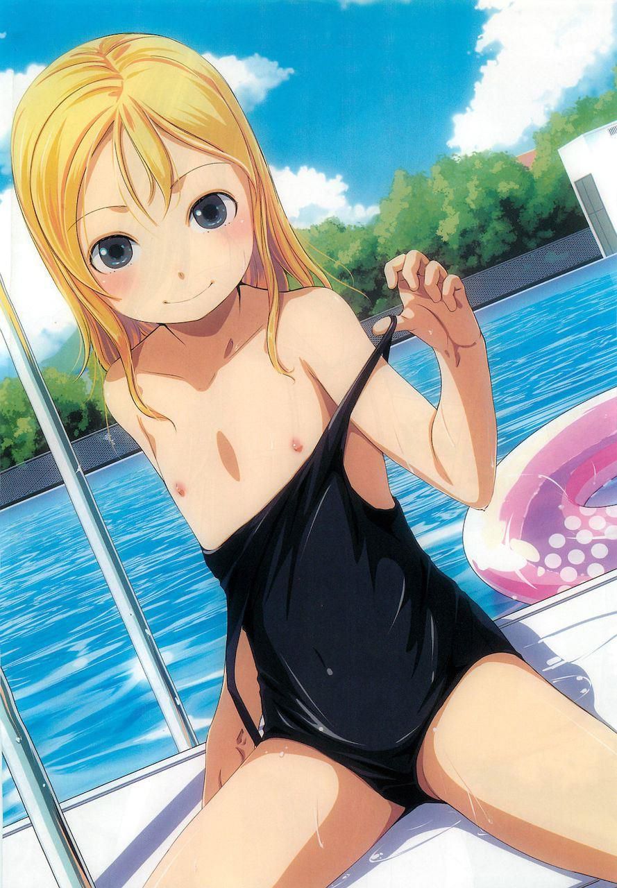 [Lorisk Water] It is a day of the sea, you can enjoy the swimsuit and skin to take off Lori Child of swimsuit, half off swimsuit picture even look at Lori? 37