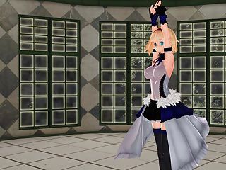 MMD Sexy Blondie and BigDaddy in the Champagne Room GV00142 2