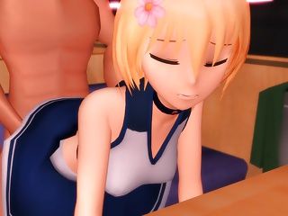 MMD Sexy Cute Blondie in the Champagne Room GV00150 8