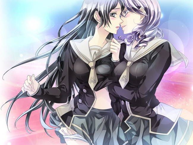 [50 sheets lesbian kiss] I'm kissing with girls secondary erotic images! PART8 [Yuri] 8