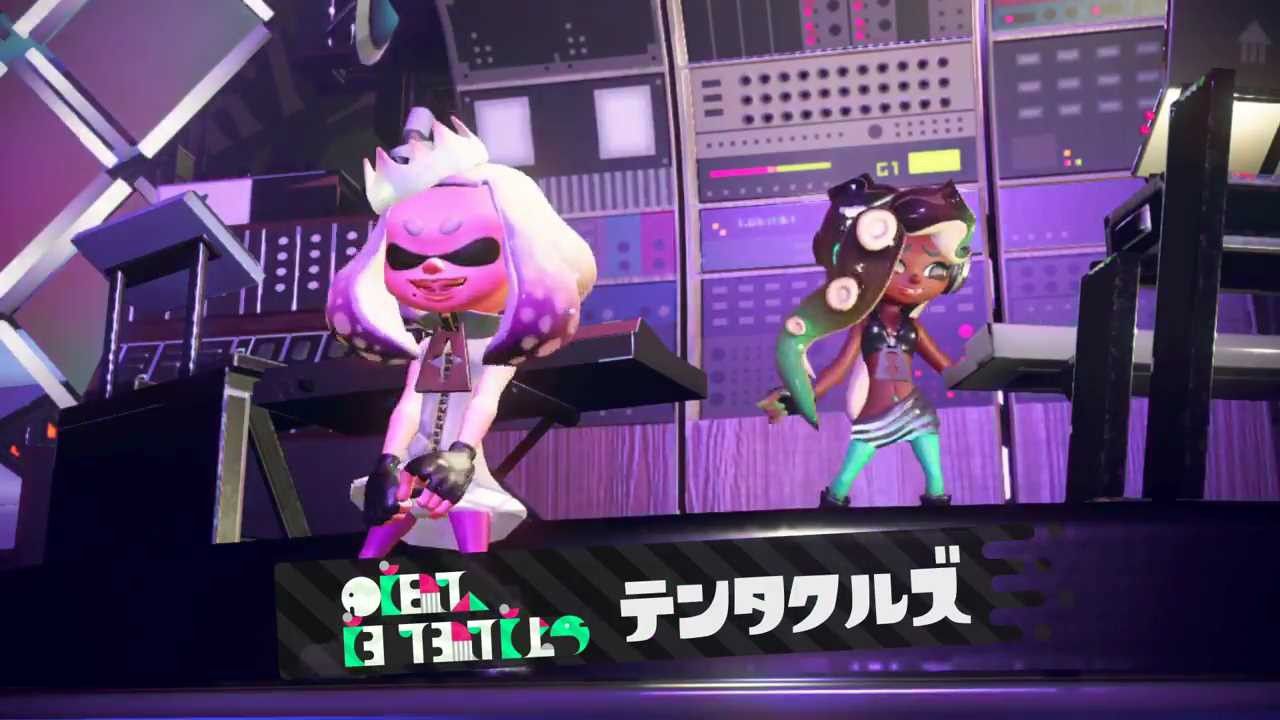[Splatoon 2] New character of the Girl 2 Duo [tentacles] erotic dance in sexy Oppai costume 12