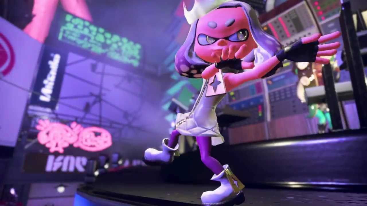 [Splatoon 2] New character of the Girl 2 Duo [tentacles] erotic dance in sexy Oppai costume 15
