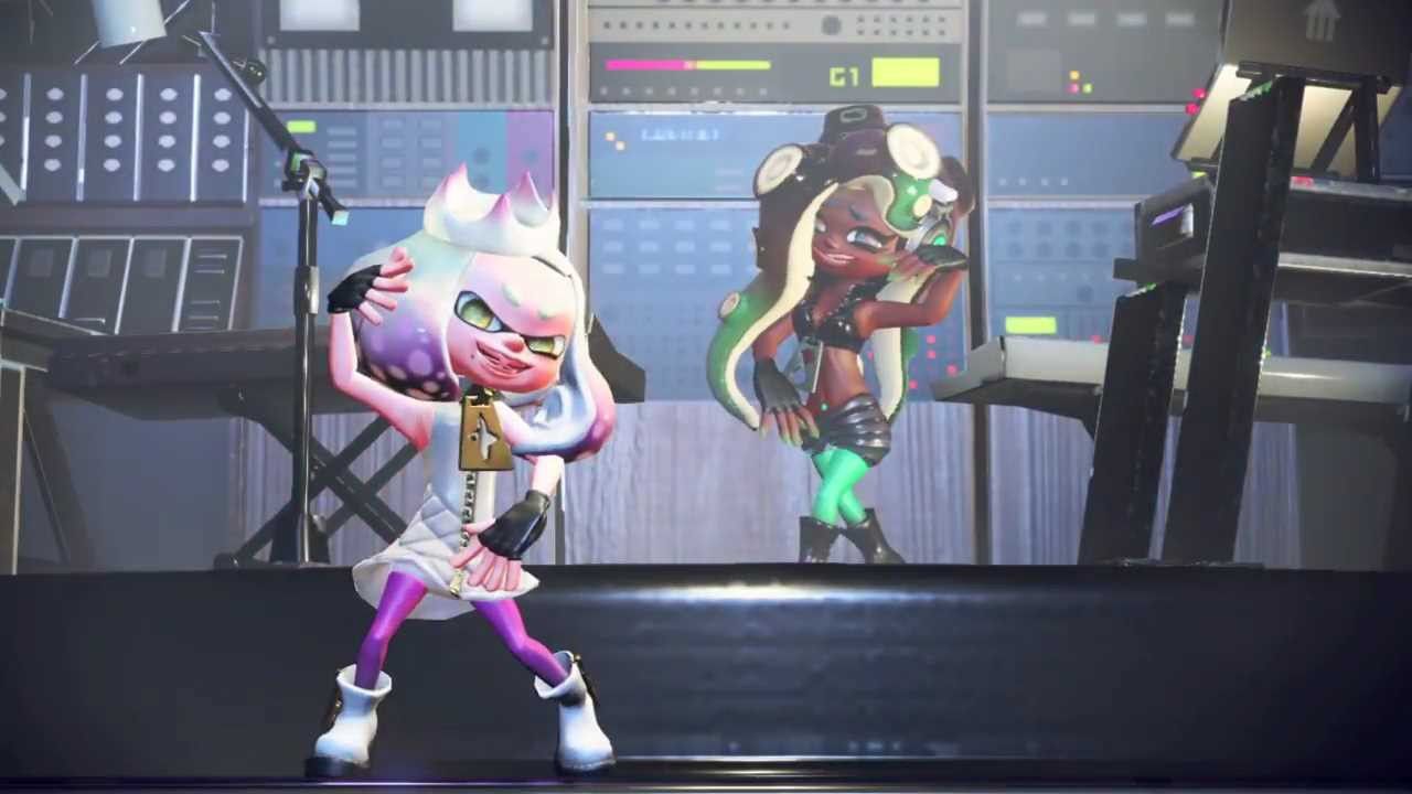 [Splatoon 2] New character of the Girl 2 Duo [tentacles] erotic dance in sexy Oppai costume 16