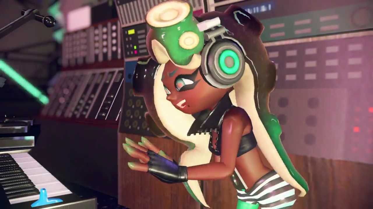 [Splatoon 2] New character of the Girl 2 Duo [tentacles] erotic dance in sexy Oppai costume 9