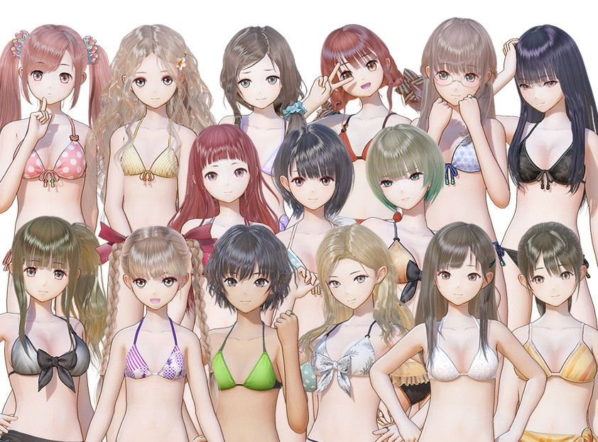 [Blue Reflection] erotic costume DLC to become a swimsuit girl erotic bikini! 6