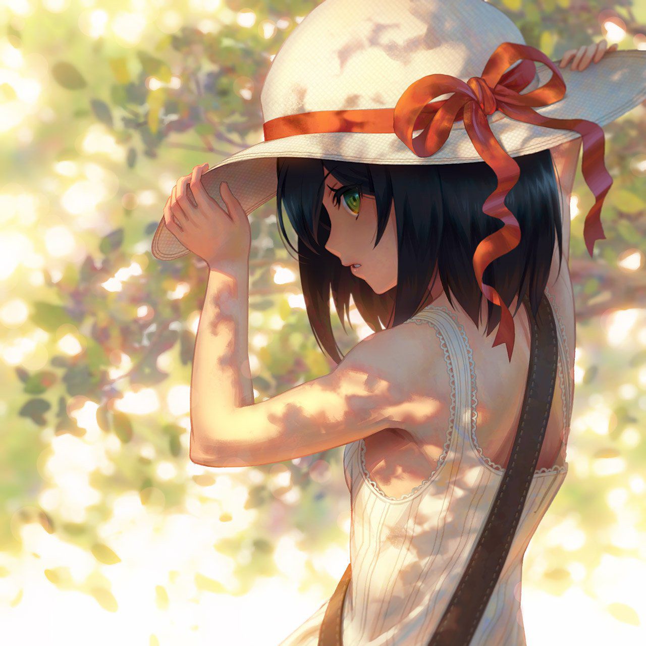 [the second] Second image 2 [non-eroticism] of the pretty girl who put on a straw hat 10