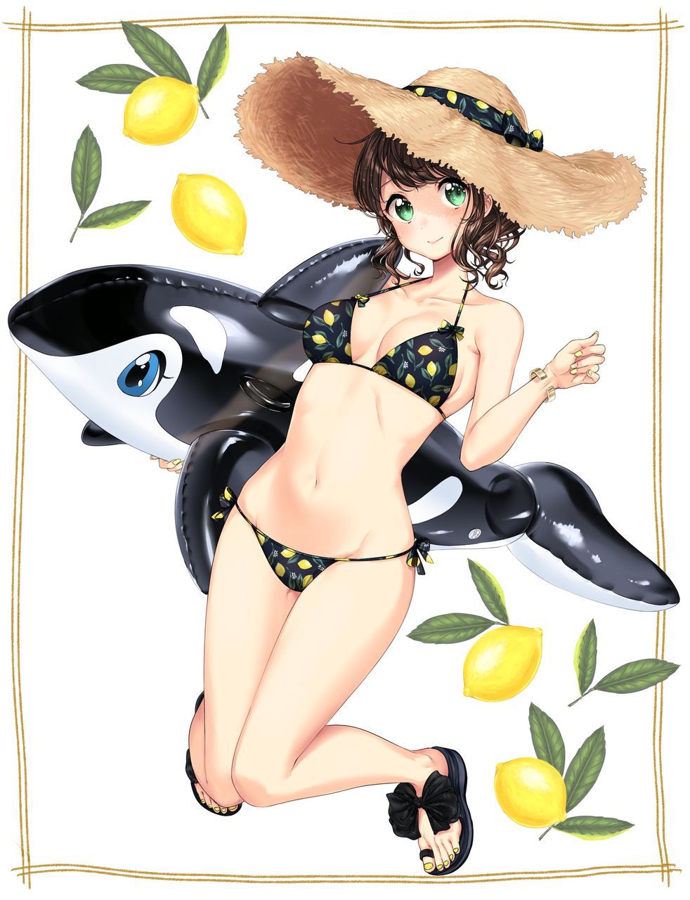 [the second] Second image 2 [non-eroticism] of the pretty girl who put on a straw hat 28