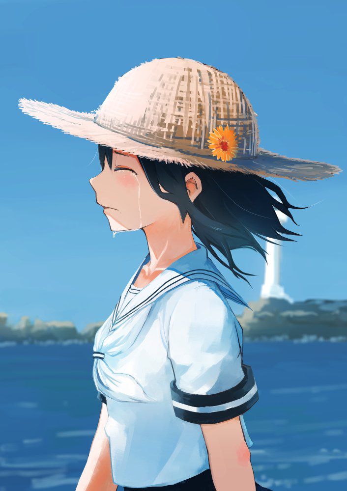 [the second] Second image 2 [non-eroticism] of the pretty girl who put on a straw hat 34