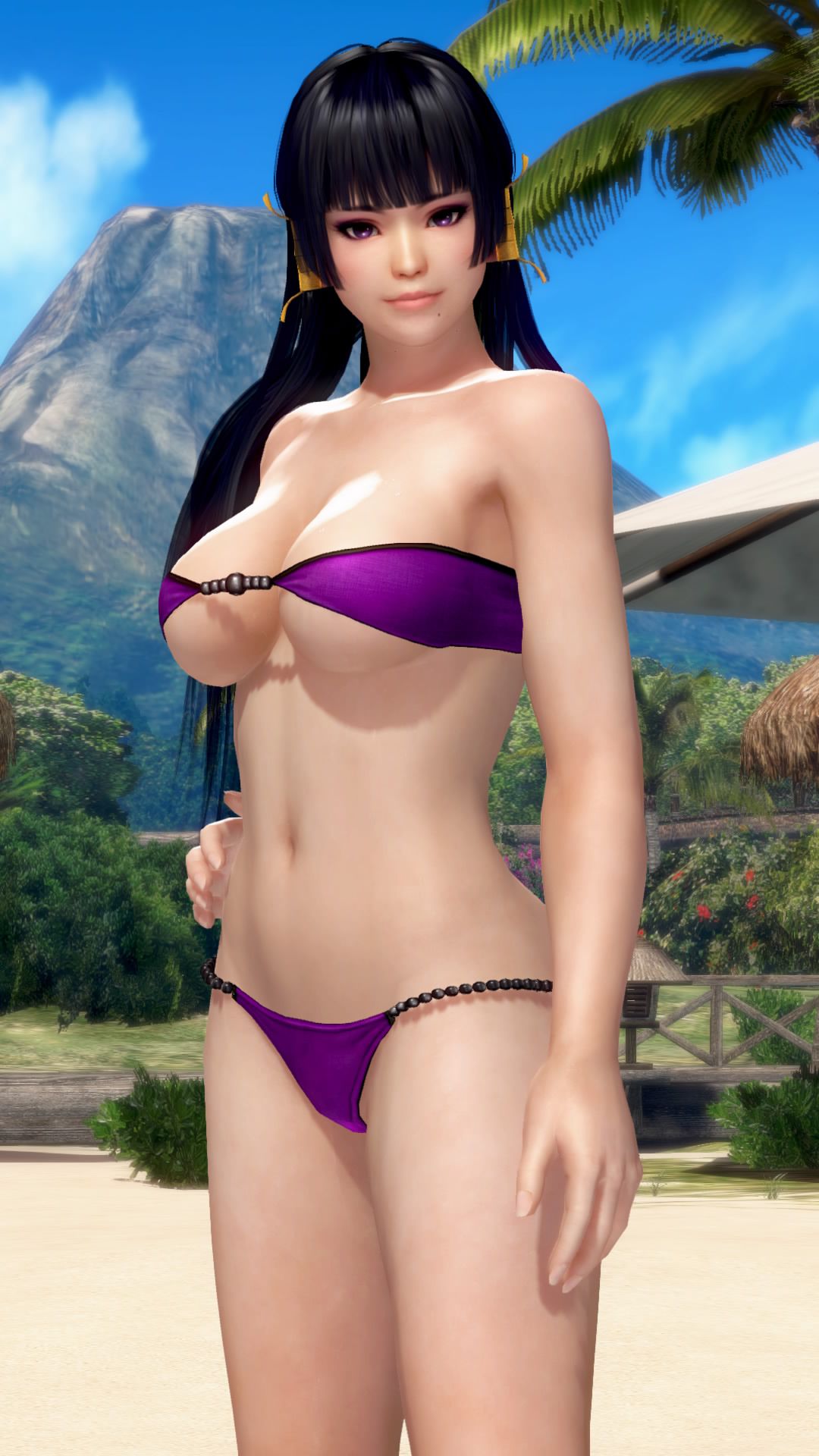 The DOAX3 raven-black hair long shot is everlasting admiration of the Japanese boy 1