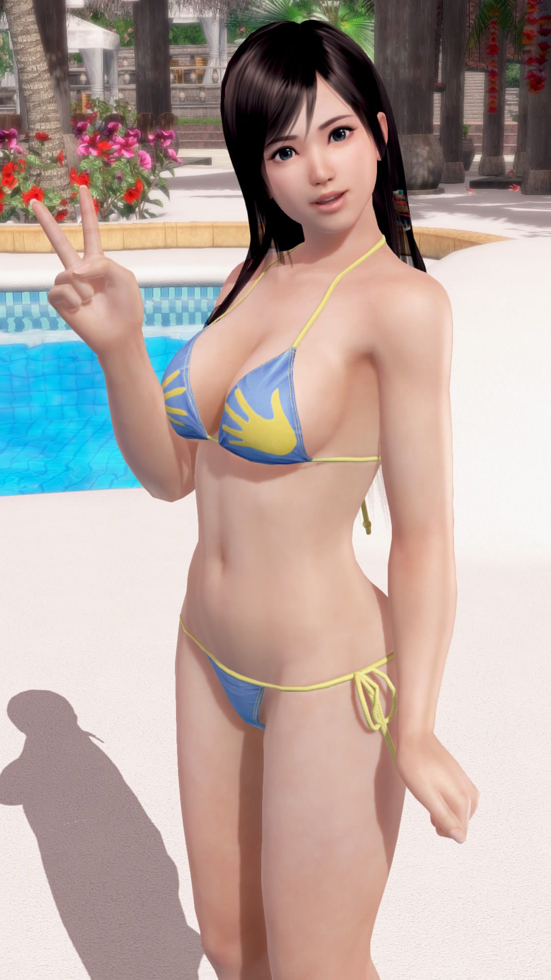 The DOAX3 raven-black hair long shot is everlasting admiration of the Japanese boy 13