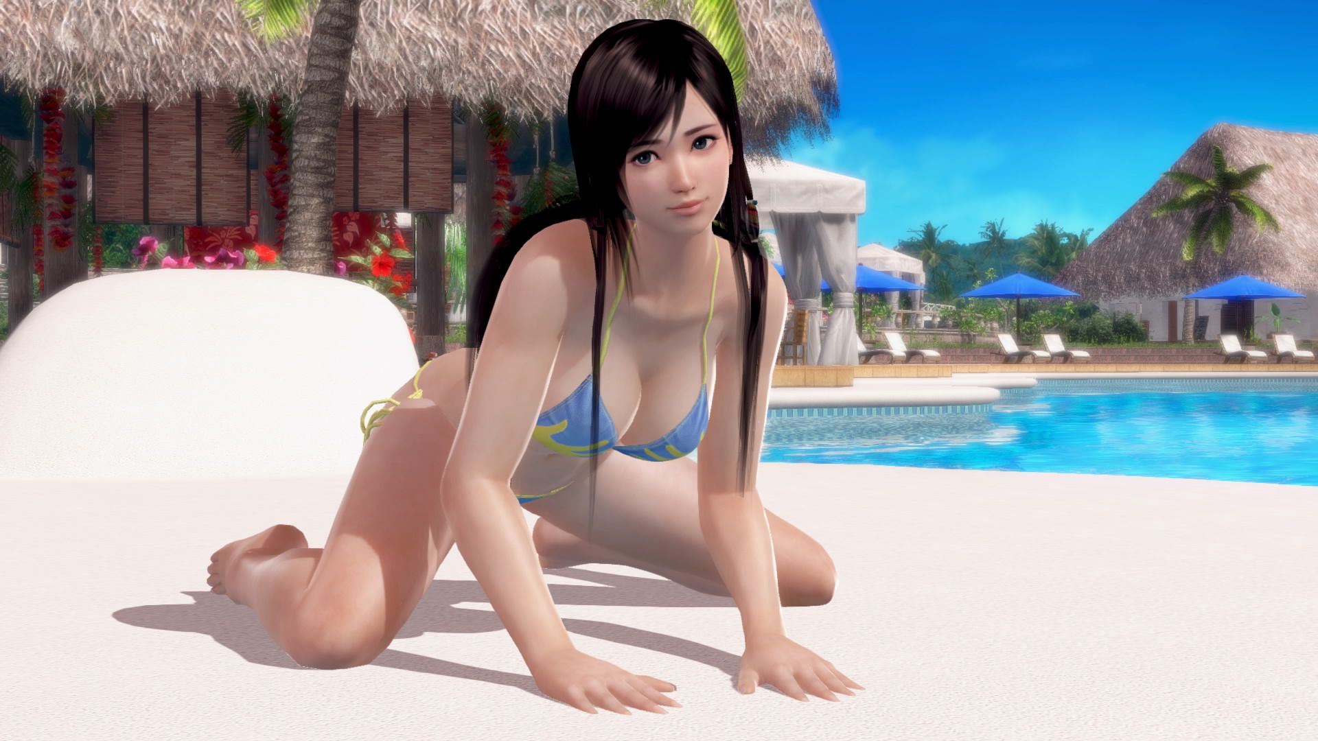 The DOAX3 raven-black hair long shot is everlasting admiration of the Japanese boy 14