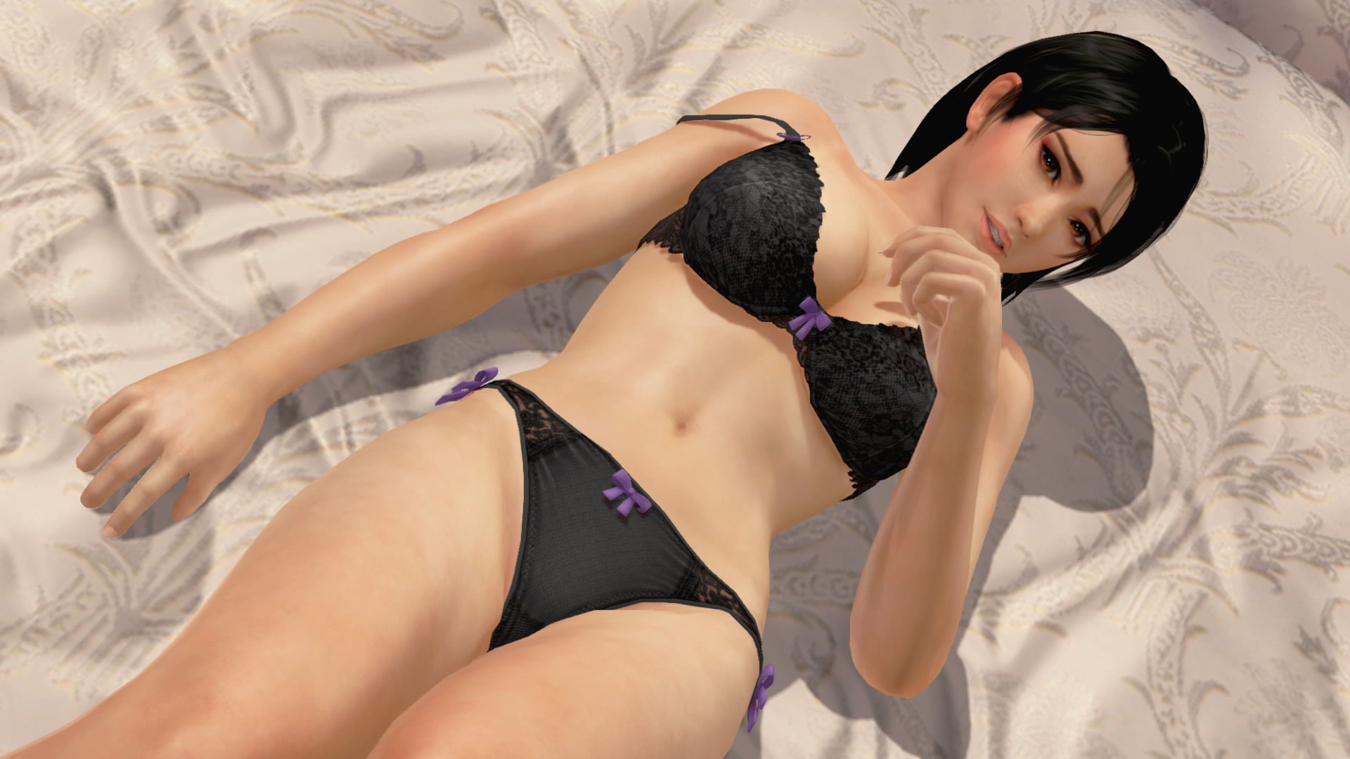 The DOAX3 raven-black hair long shot is everlasting admiration of the Japanese boy 36