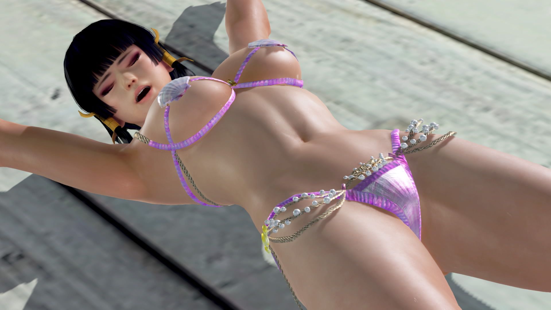 The DOAX3 raven-black hair long shot is everlasting admiration of the Japanese boy 6