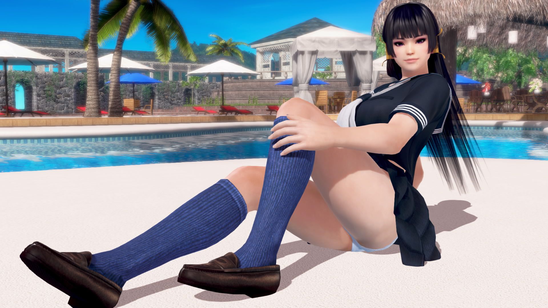 The DOAX3 raven-black hair long shot is everlasting admiration of the Japanese boy 7