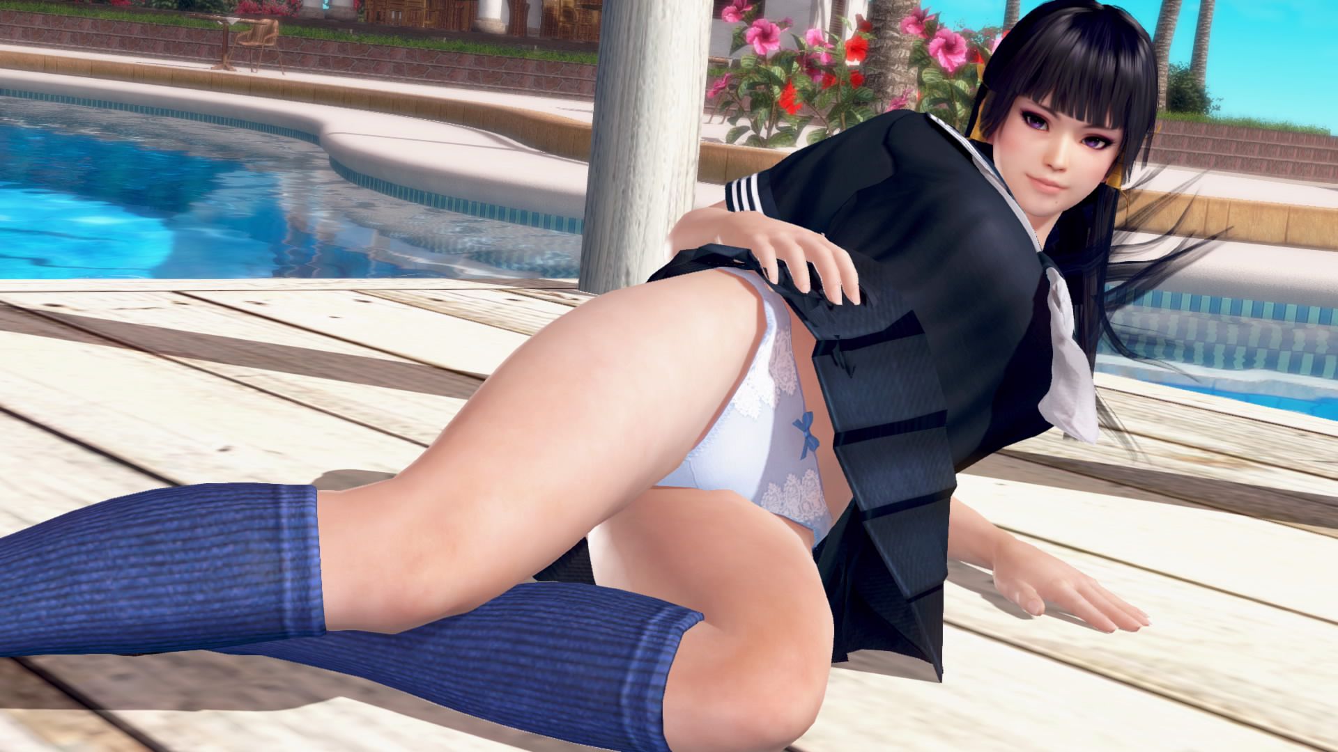 The DOAX3 raven-black hair long shot is everlasting admiration of the Japanese boy 8