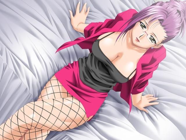 The second eroticism image of the older sister of adult looking good with net tights well [is erotic straight] 17