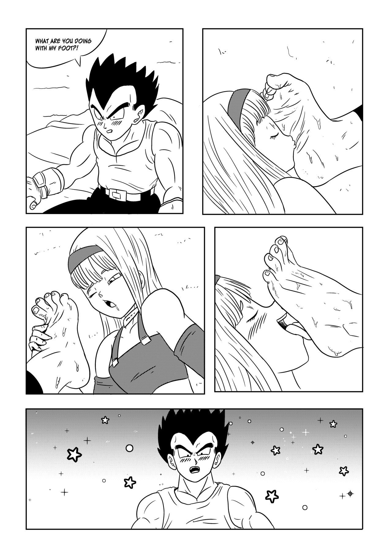 Vegeta: The paradise in his feet (Chapter 1) Playing with daddy's feet 10
