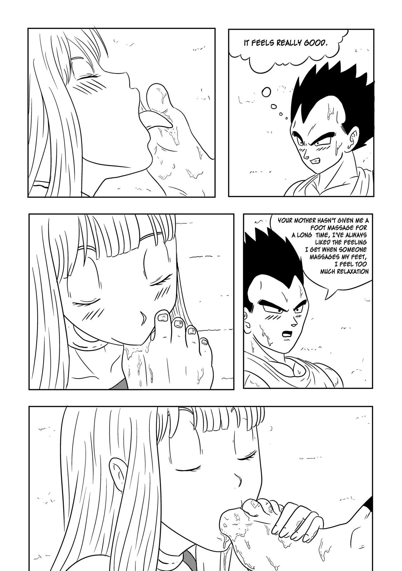 Vegeta: The paradise in his feet (Chapter 1) Playing with daddy's feet 13