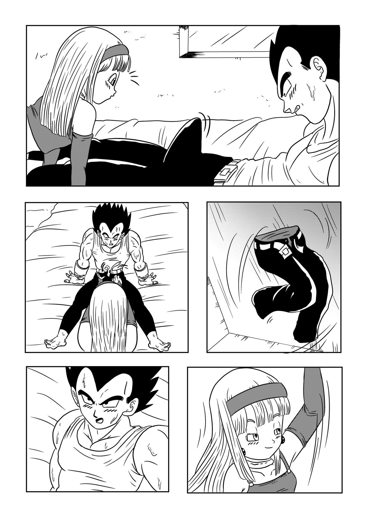 Vegeta: The paradise in his feet (Chapter 1) Playing with daddy's feet 14