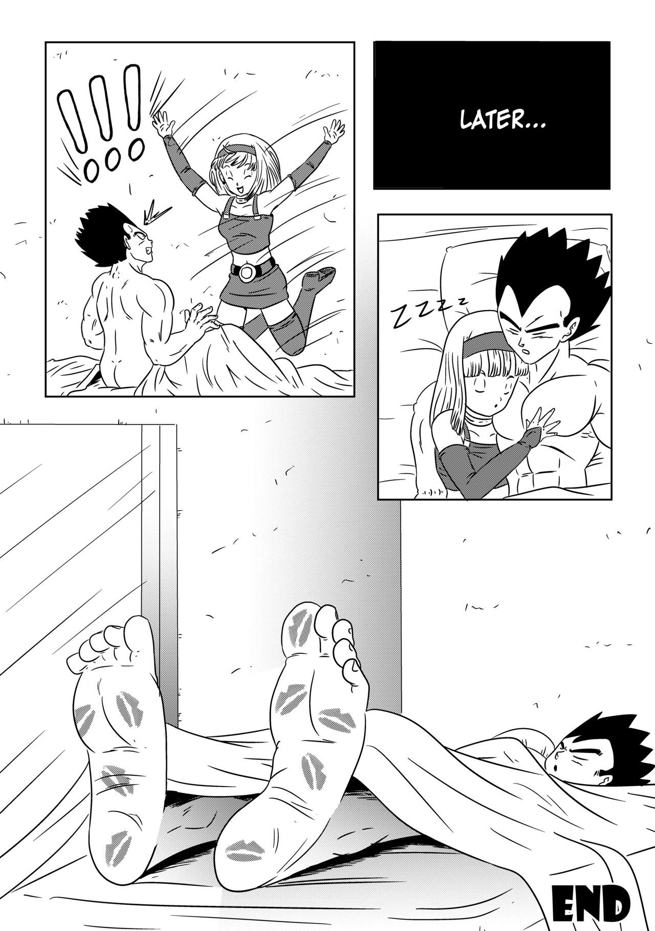 Vegeta: The paradise in his feet (Chapter 1) Playing with daddy's feet 27