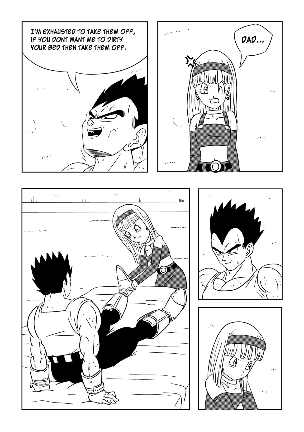 Vegeta: The paradise in his feet (Chapter 1) Playing with daddy's feet 7