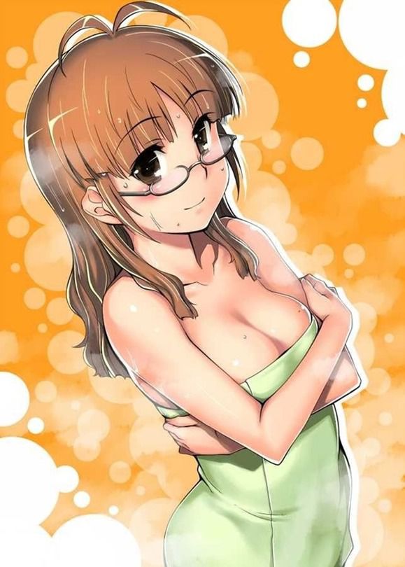 Image of the two dimensions beautiful girl who wore glasses 11