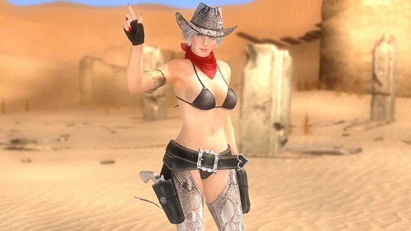 The cowgirl clothes which have high "dead or ARA Eve 5 last round" breast or erotic exposure degree! 12