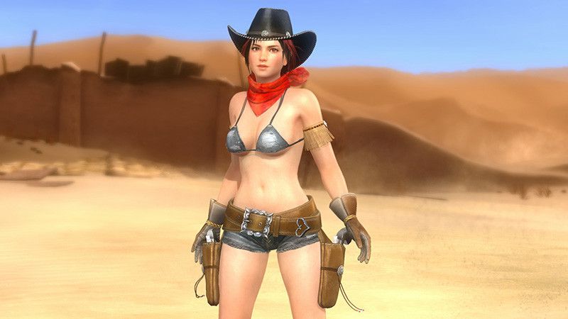 The cowgirl clothes which have high "dead or ARA Eve 5 last round" breast or erotic exposure degree! 13