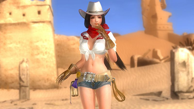 The cowgirl clothes which have high "dead or ARA Eve 5 last round" breast or erotic exposure degree! 18