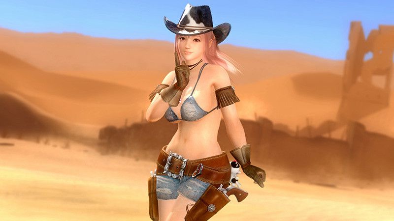 The cowgirl clothes which have high "dead or ARA Eve 5 last round" breast or erotic exposure degree! 5