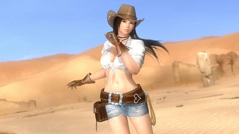 The cowgirl clothes which have high "dead or ARA Eve 5 last round" breast or erotic exposure degree! 6