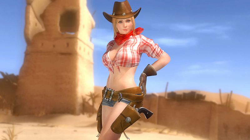 The cowgirl clothes which have high "dead or ARA Eve 5 last round" breast or erotic exposure degree! 9