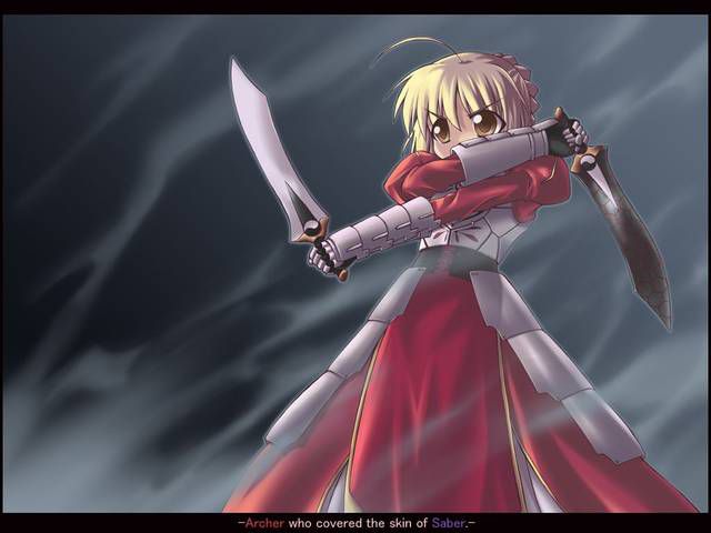 [70 pieces] The two-dimensional girl fetishism image which a girl has a sword and a knife, a knife toward. 18 [SORD] 23
