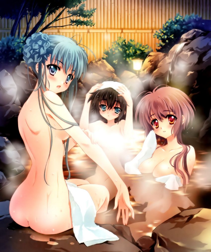 The bath image which wants to do that a bubble is covered and is スケベ 15