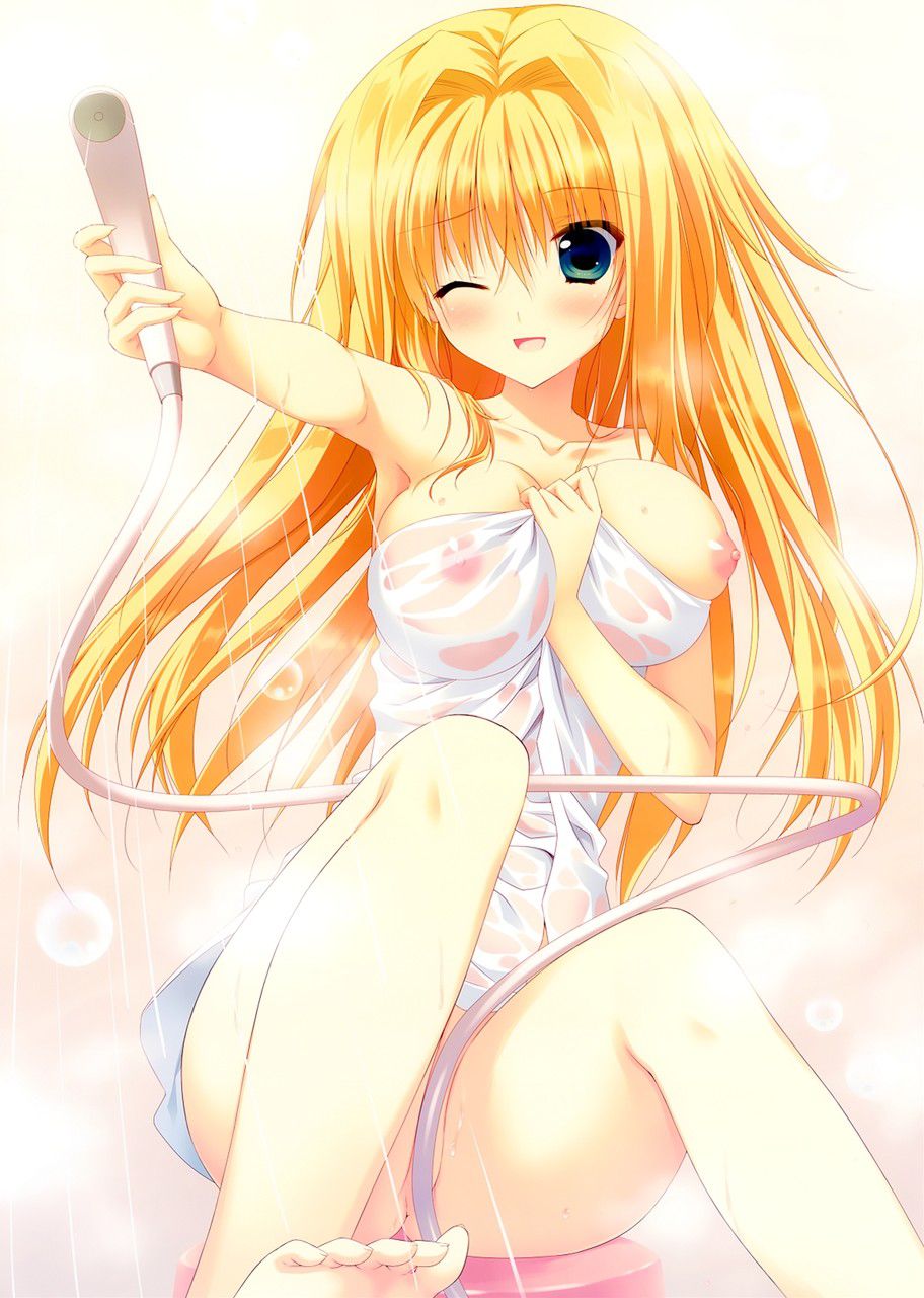 The bath image which wants to do that a bubble is covered and is スケベ 6