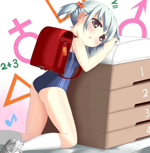 [38 pieces] Though both the SUQQU water and the school satchel are the common clothes which are not erotic, why does the primary schoolchild of the SUQQU water school satchel look erotic? 6