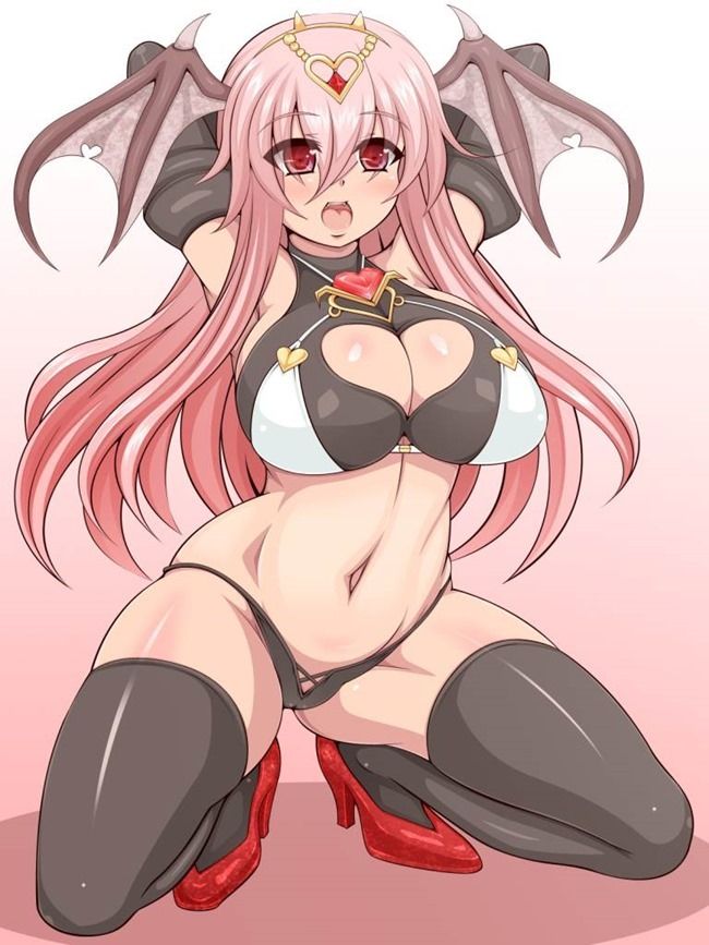 [39 pieces] Heavy breast eroticism image of the big breasts of the pink hair which is good if I call it lewd pink 17