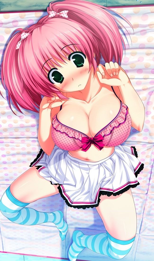 [39 pieces] Heavy breast eroticism image of the big breasts of the pink hair which is good if I call it lewd pink 36