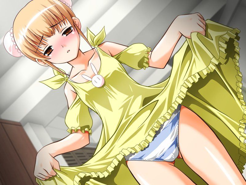 [38 pieces] I love girls like the goddesses who tucks up a skirt with an abashed expression, and shows underwear! 9