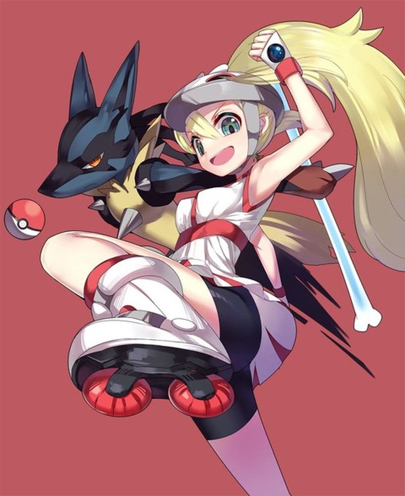 [Pokemon] an eroticism image of the コルニ which ポニテ has a cute 4