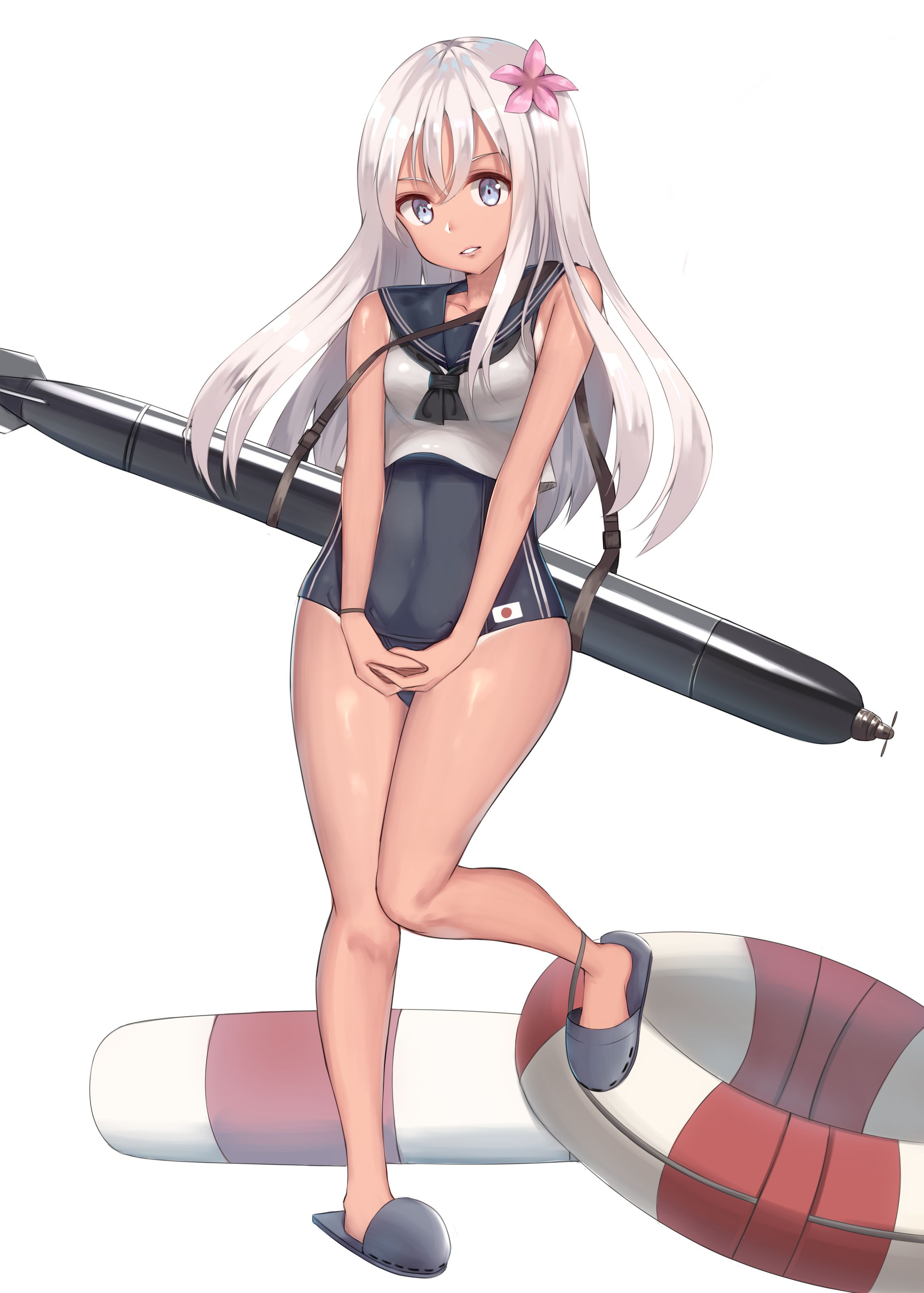 [the second] The SUQQU water sunburn daughter of warship this (fleet これくしょん), ロリエロ image summary of 呂 500, also known as the low No. 13 [20 pieces]! 9