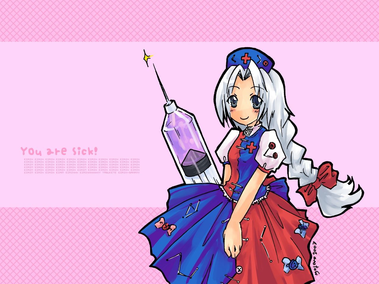 It is 50 pieces of images of 永琳 and the syringe [on May 12 the day of the nursing] 14