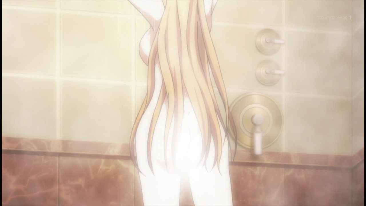 The eroticism scene including the breast that the girl is erotic in animated cartoon "armament girl Machiavellism" three episodes and the naked figure 3