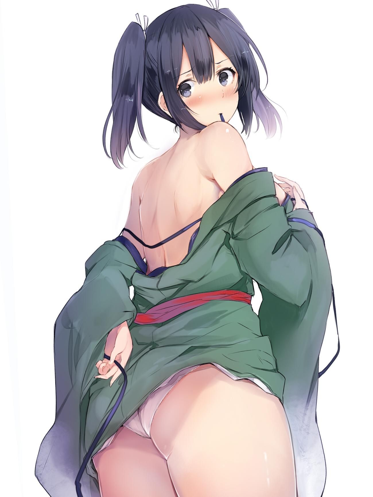 Rainbow image of the girl that the kimono that I was able to hold [the second, ZIP] is H 3